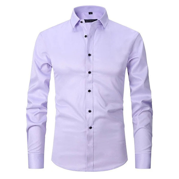 Camisa Hombre Blinder Confort Stretch Elegancia Corte Ajustado Tejido Suave Y Transpirable