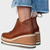 Vina | Botines de Piel con Plataforma