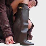 Luna | Botas de Caña Alta de Cuero