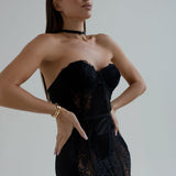 Megan Babydoll de Satin con Detalles en Encaje, Estilo Seductor y Elegante Silueta Fluida