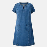 JULIA | VESTIDO VAQUERO CON ESCOTE EN V