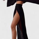 Nuria | Conjunto con Falda de Abertura Alta