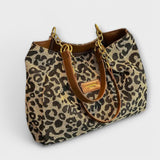 Eva | Bolsa de Lona con Patrón de Leopardo