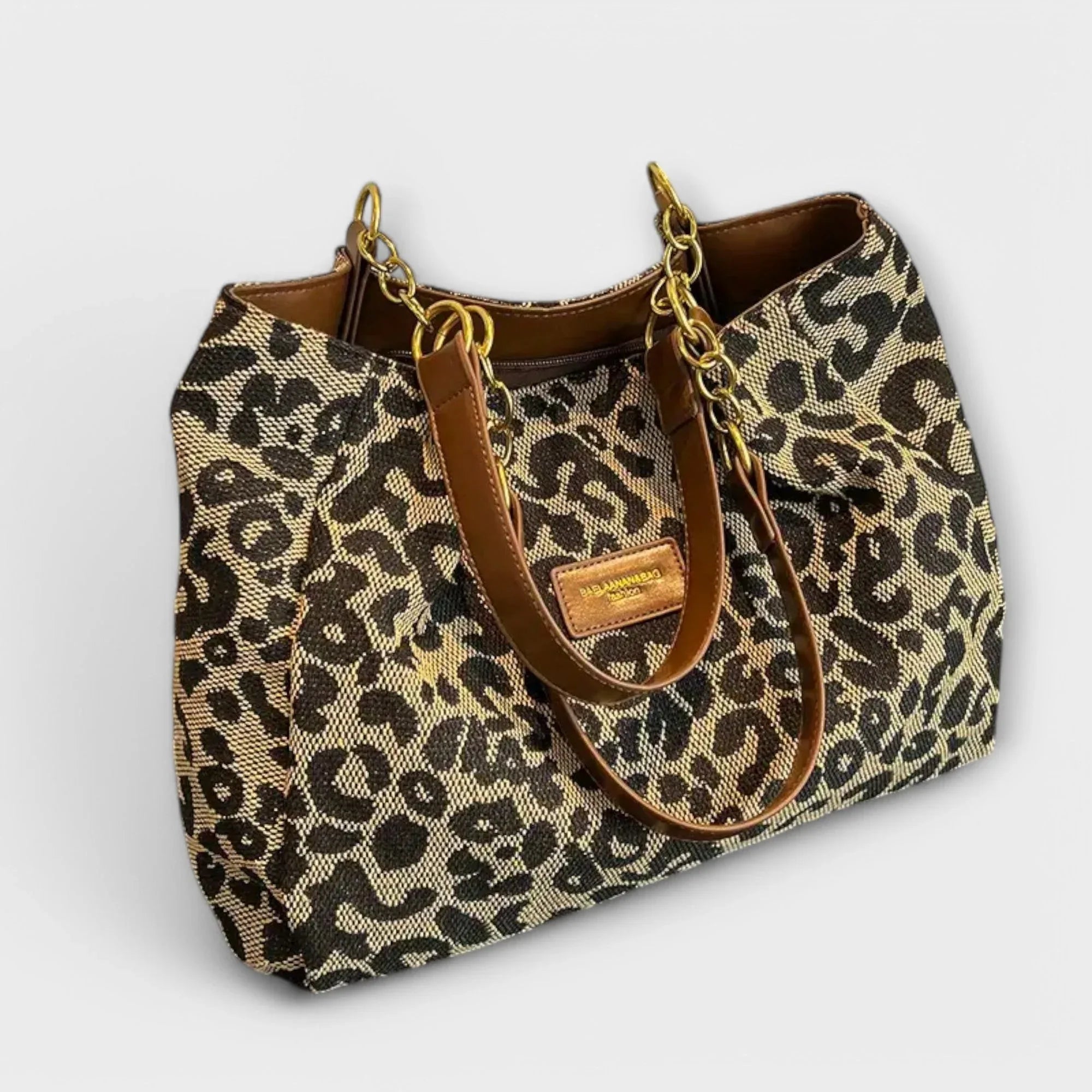 Eva | Bolsa de Lona con Patrón de Leopardo - Hala Madrid