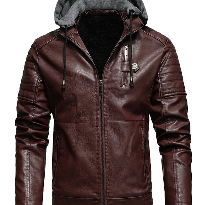 Pedro - Chaqueta con capucha de piel forrada