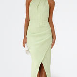 PAULA | VESTIDO MIDI PLISADO