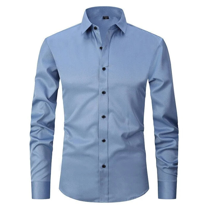 Camisa Hombre Blinder Confort Stretch Elegancia Corte Ajustado Tejido Suave Y Transpirable