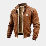 Ricardo™ | Chaqueta con aspecto de cuero y diseño distintivo - Hala Madrid