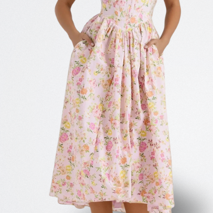 PILAR | VESTIDO FLORAL ELEGANTE