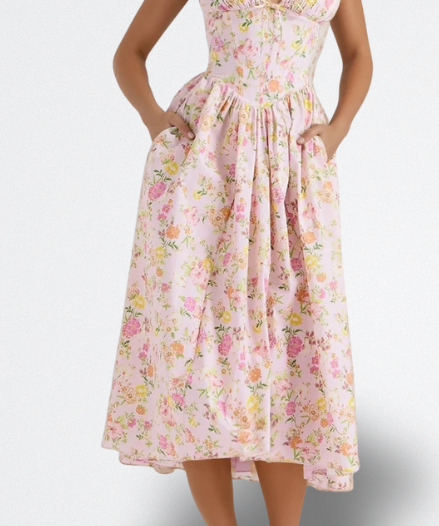 PILAR | VESTIDO FLORAL ELEGANTE