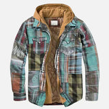 Fernando | Chaleco de patchwork con estampado de cuadros