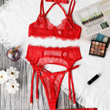 Conjunto De Lencería De Encaje Medianoche Elegante Ariana Con Detalles Delicados Y Seductores Para Una Apariencia Segura