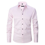 Camisa Hombre Blinder Confort Stretch Elegancia Corte Ajustado Tejido Suave Y Transpirable