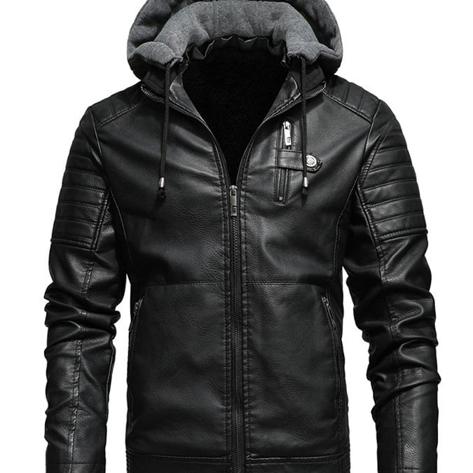 Pedro - Chaqueta con capucha de piel forrada