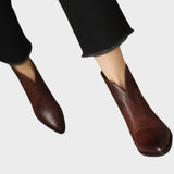 Sam | Botines de Piel con Tacón