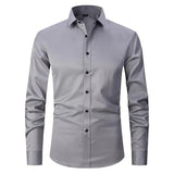 Camisa Hombre Blinder Confort Stretch Elegancia Corte Ajustado Tejido Suave Y Transpirable