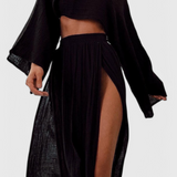 Nuria | Conjunto con Falda de Abertura Alta