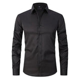 Camisa Hombre Blinder Confort Stretch Elegancia Corte Ajustado Tejido Suave Y Transpirable