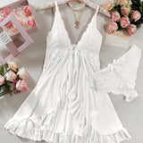 Nina Conjunto De Nuisette En Encaje Transparente Para Sentirte Sensual Y Elegante