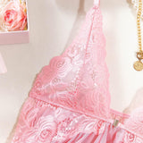 Nina Conjunto De Nuisette En Encaje Transparente Para Sentirte Sensual Y Elegante