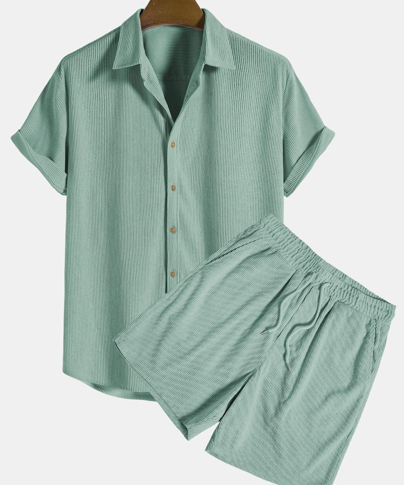 Francisco | Conjunto con camisa de lino y pantalón corto - Hala Madrid