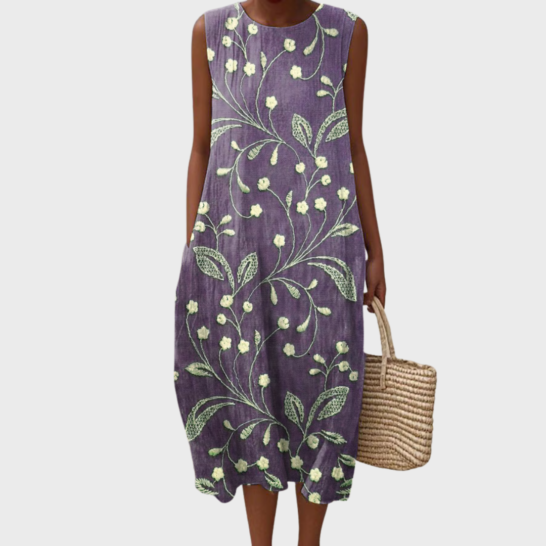 CRISTINA | VESTIDO INFORMAL CON ESTAMPADO FLORAL