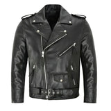 Austin™ | Chaqueta de Cuero Clásica Biker