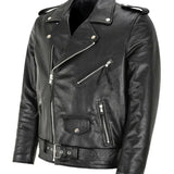 Austin™ | Chaqueta de Cuero Clásica Biker