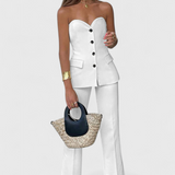 Sara | Conjunto Relajado sin Mangas y Pierna Ancha