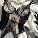 Conjunto de Lencería de Encaje de Lujo Mila Seducción Confianza y Refinamiento para Resaltar Tus Curvas