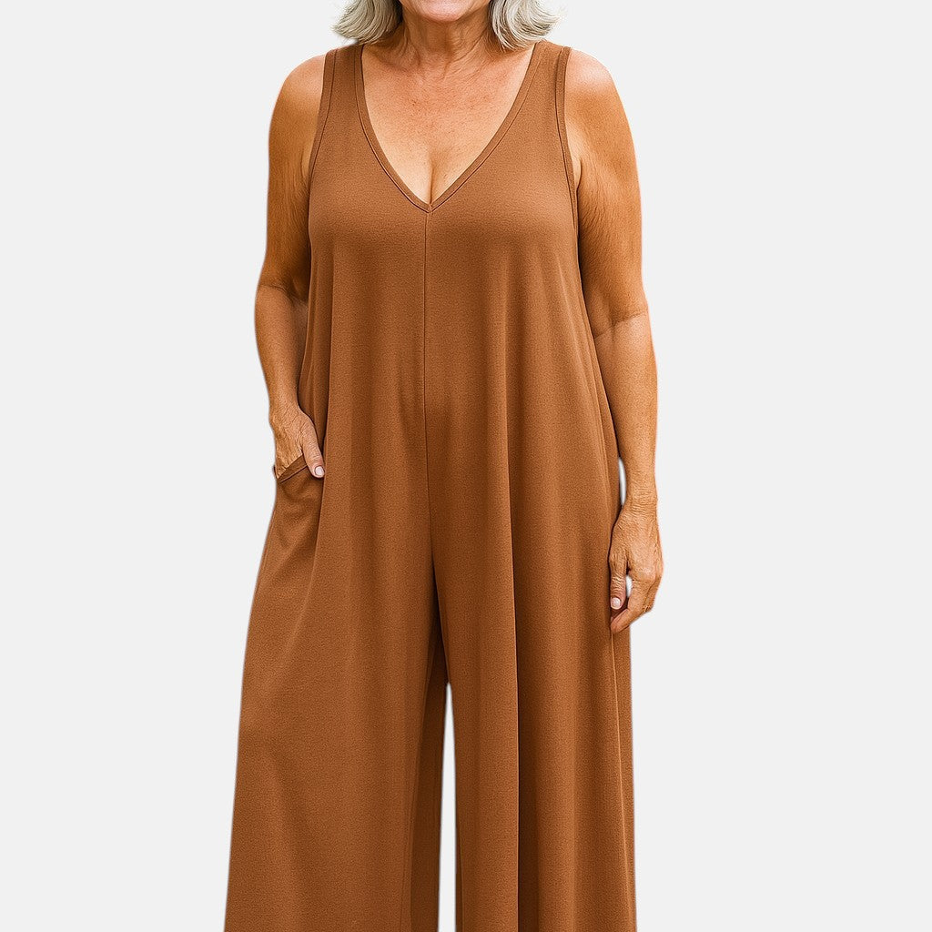 Patricia | Mono sin mangas de pierna ancha