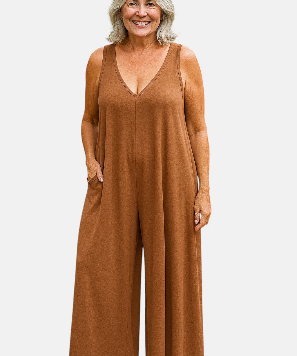 Patricia | Mono sin mangas de pierna ancha