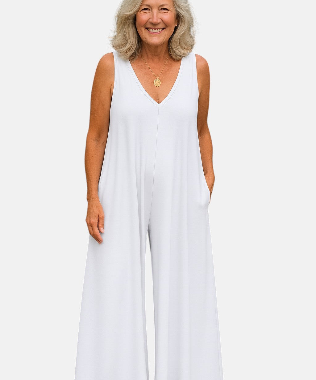 Patricia | Mono sin mangas de pierna ancha