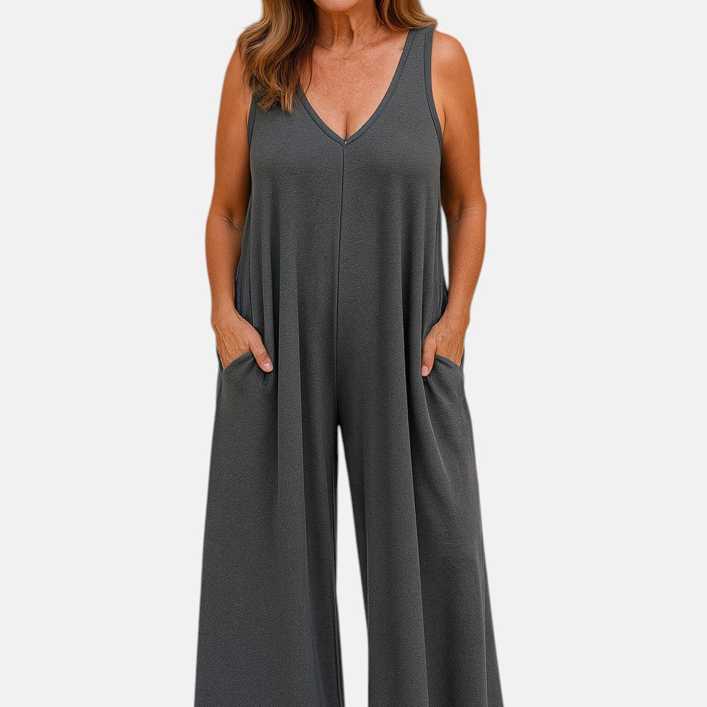 Patricia | Mono sin mangas de pierna ancha