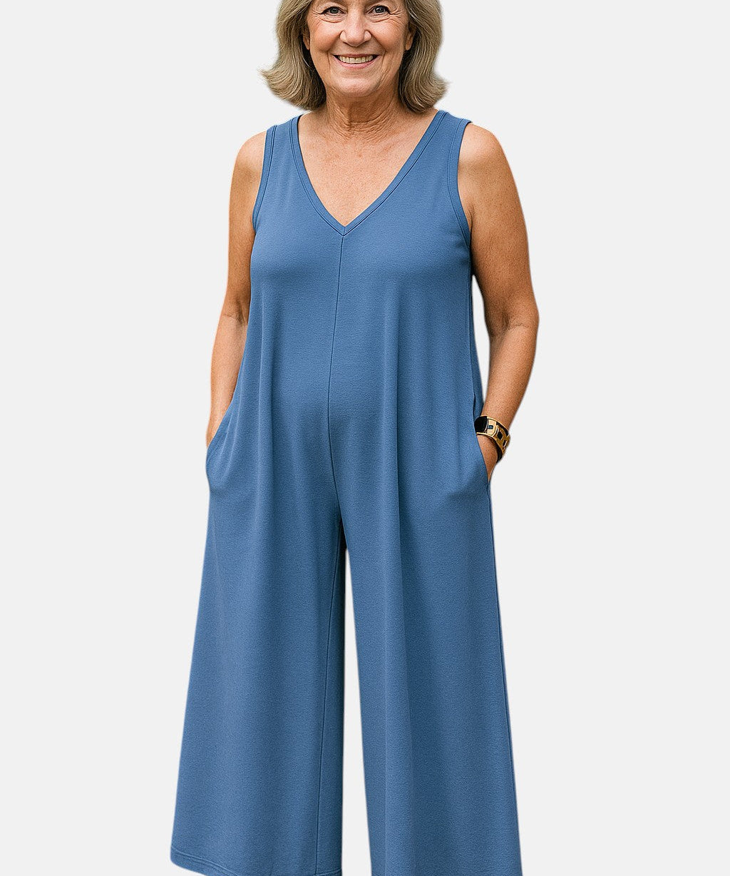 Patricia | Mono sin mangas de pierna ancha