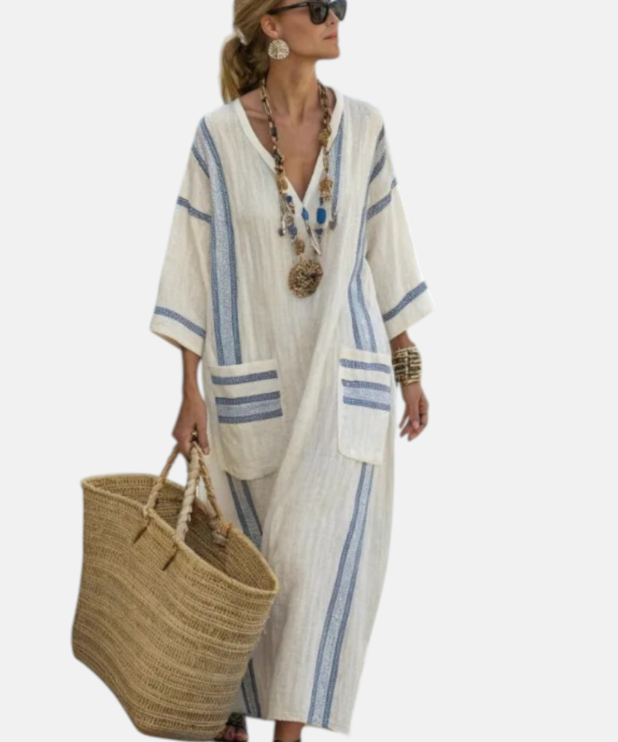 BEGOÑA | VESTIDO LARGO ELEGANTE Y RELAJADO