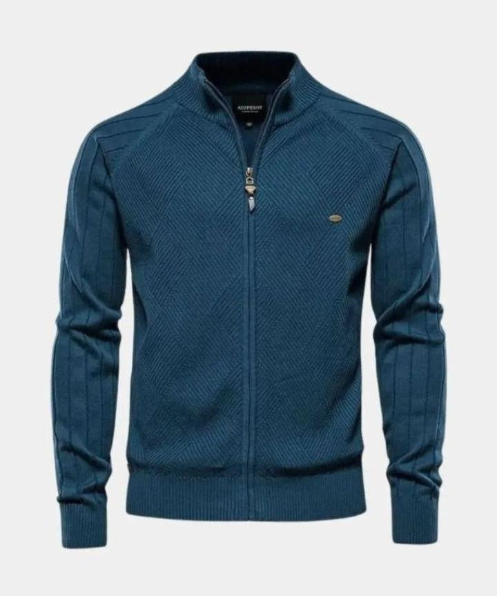 Jacquard™ | Cárdigan de punto con cremallera