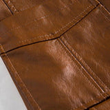 Jonas™ | Chaqueta de cuero color caramelo