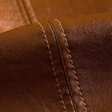 Jonas™ | Chaqueta de cuero color caramelo