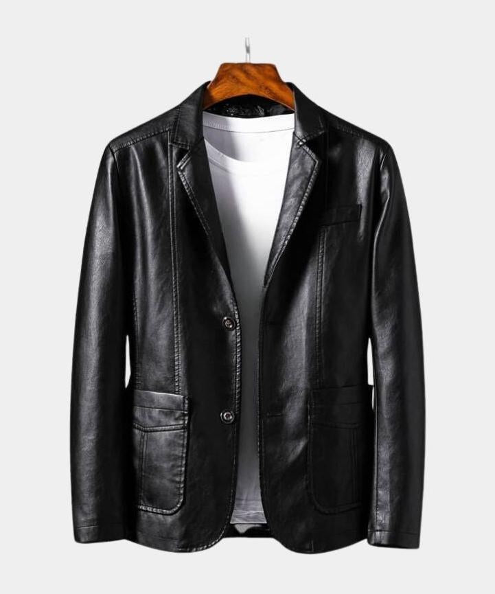 Jonas™ | Chaqueta de cuero color caramelo