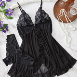 Nina Conjunto De Nuisette En Encaje Transparente Para Sentirte Sensual Y Elegante