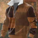 Adelia voss - Jersey con cremallera y cuello alto con ribete de pelo