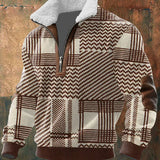 Adelia voss - Jersey con cremallera y cuello alto con ribete de pelo