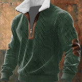 Adelia voss - Jersey con cremallera y cuello alto con ribete de pelo