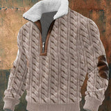 Adelia voss - Jersey con cremallera y cuello alto con ribete de pelo