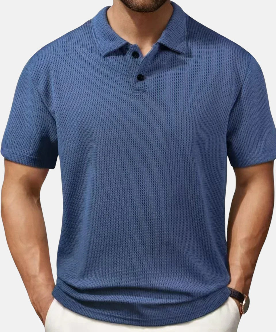 Miguel | Polo de Punto de Manga Corta Transpirable