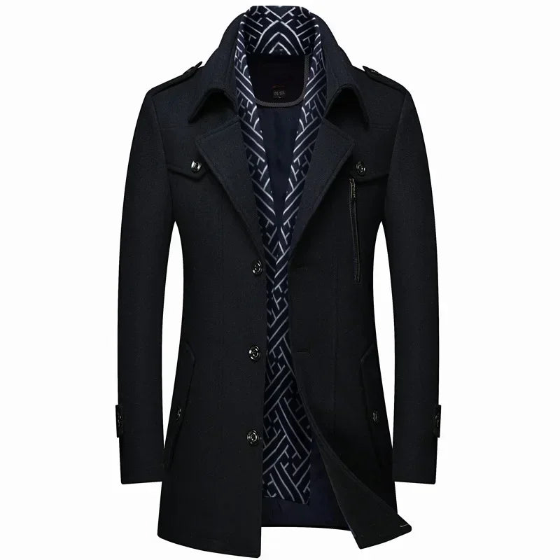 Chaqueta De Invierno Scott De Lana Para Hombre Estilo Sofisticado Y Calidez Inigualable