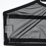 Conjunto de Lencería de Malla Transparente Eline 4 Piezas con Tirantes Ajustables y Corte Favorecedor