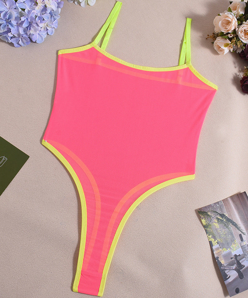 Sora Cuerpo De Malla Transparente Lencería Sexy Confortable Ajuste Perfecto Tejido Elástico Suave Para Todas Las Figuras