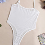 Sora Cuerpo De Malla Transparente Lencería Sexy Confortable Ajuste Perfecto Tejido Elástico Suave Para Todas Las Figuras